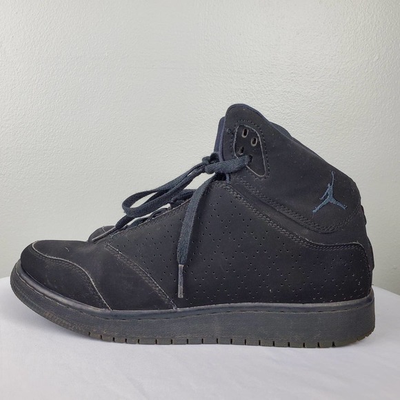 Junior Nike Jordan 1 Flight 5 Black Basketball Trainers 881440 010 Size 7y - Picture 16 of 16